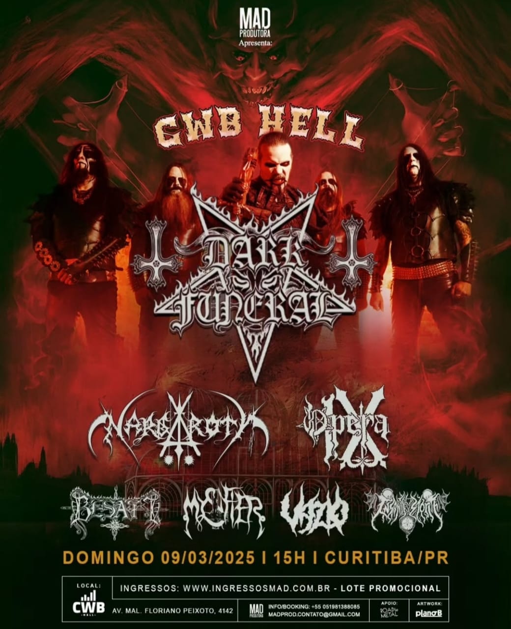 [CANCELADO] CWB Hell: O Inferno Invade Curitiba com Dark Funeral, Nargaroth e Gigantes do Metal Extremo