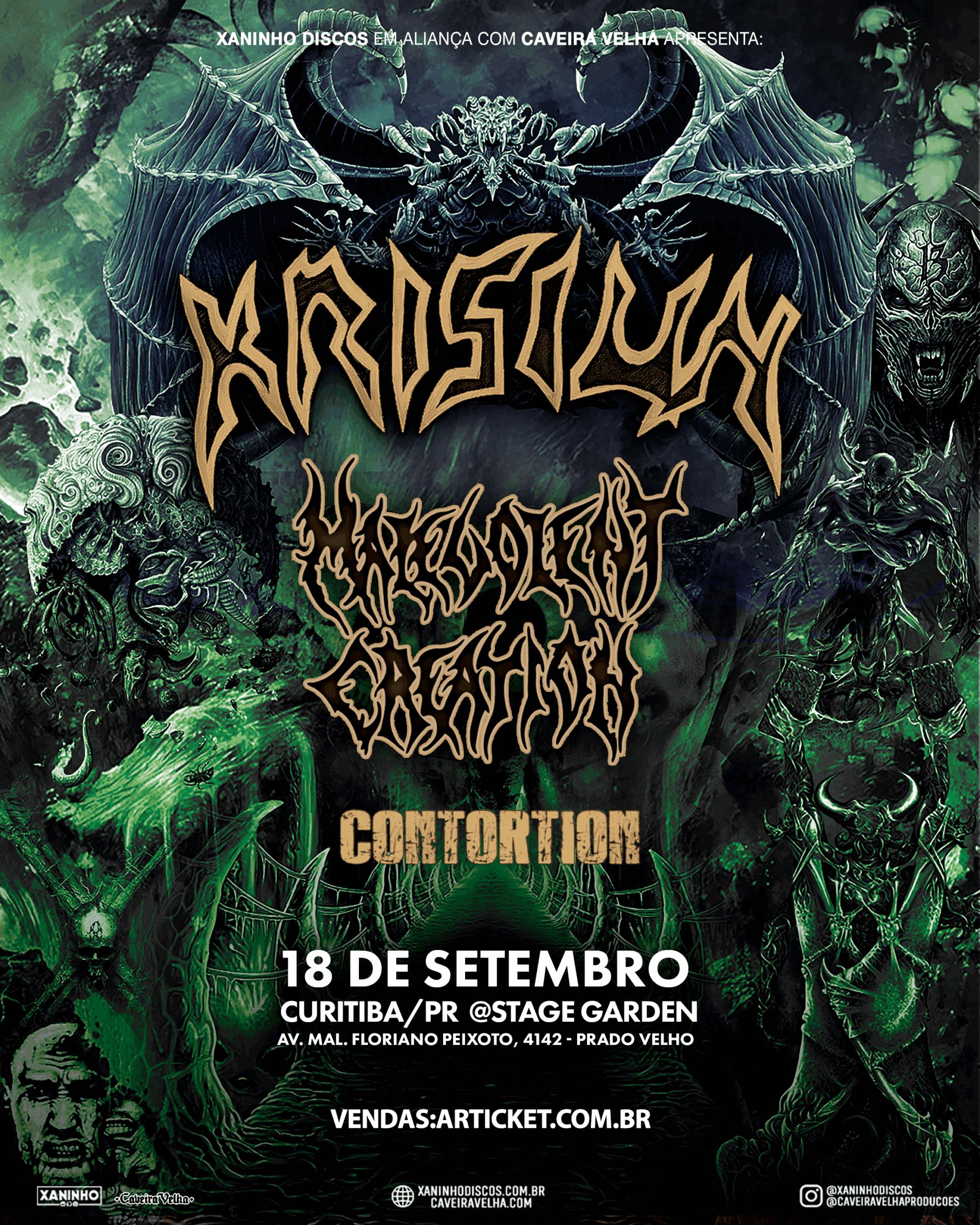 Turnê de Krisiun e Malevolent Creation tem datas atualizadas