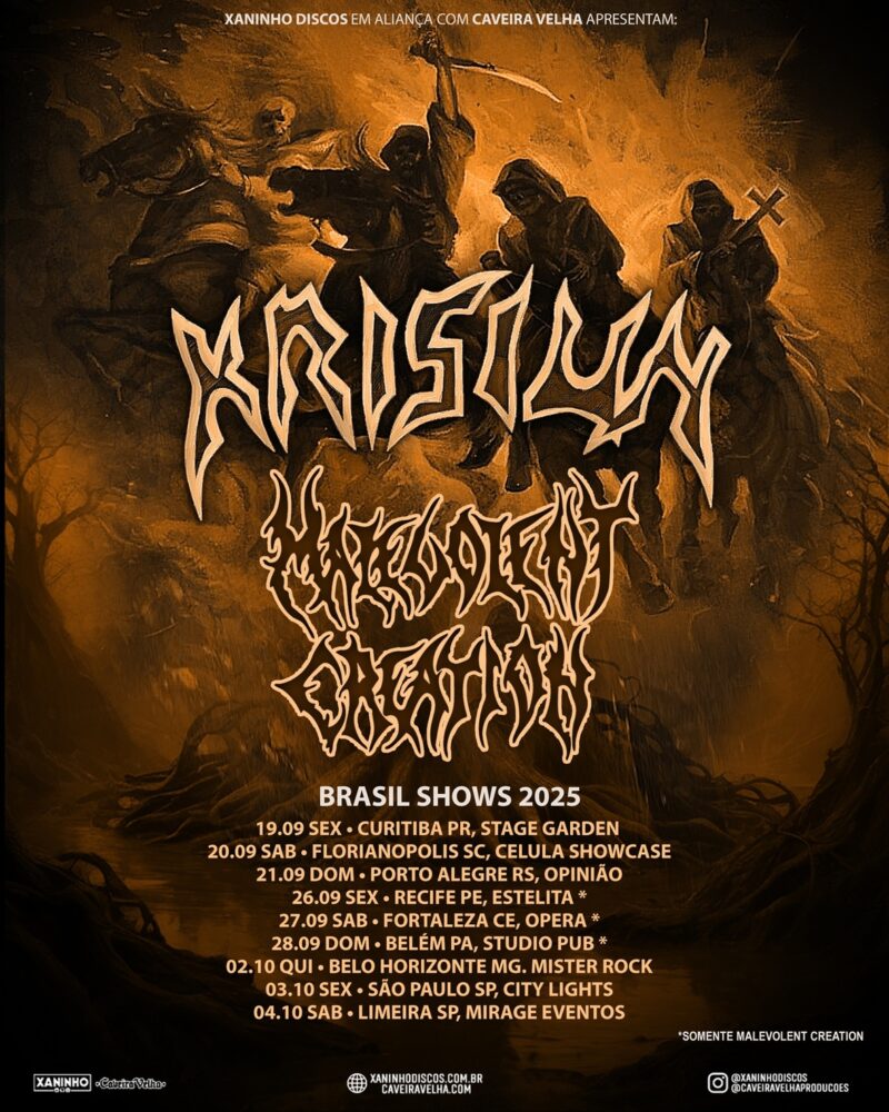 Krisiun e Malevolent Creation anunciam turnê pelo Brasil