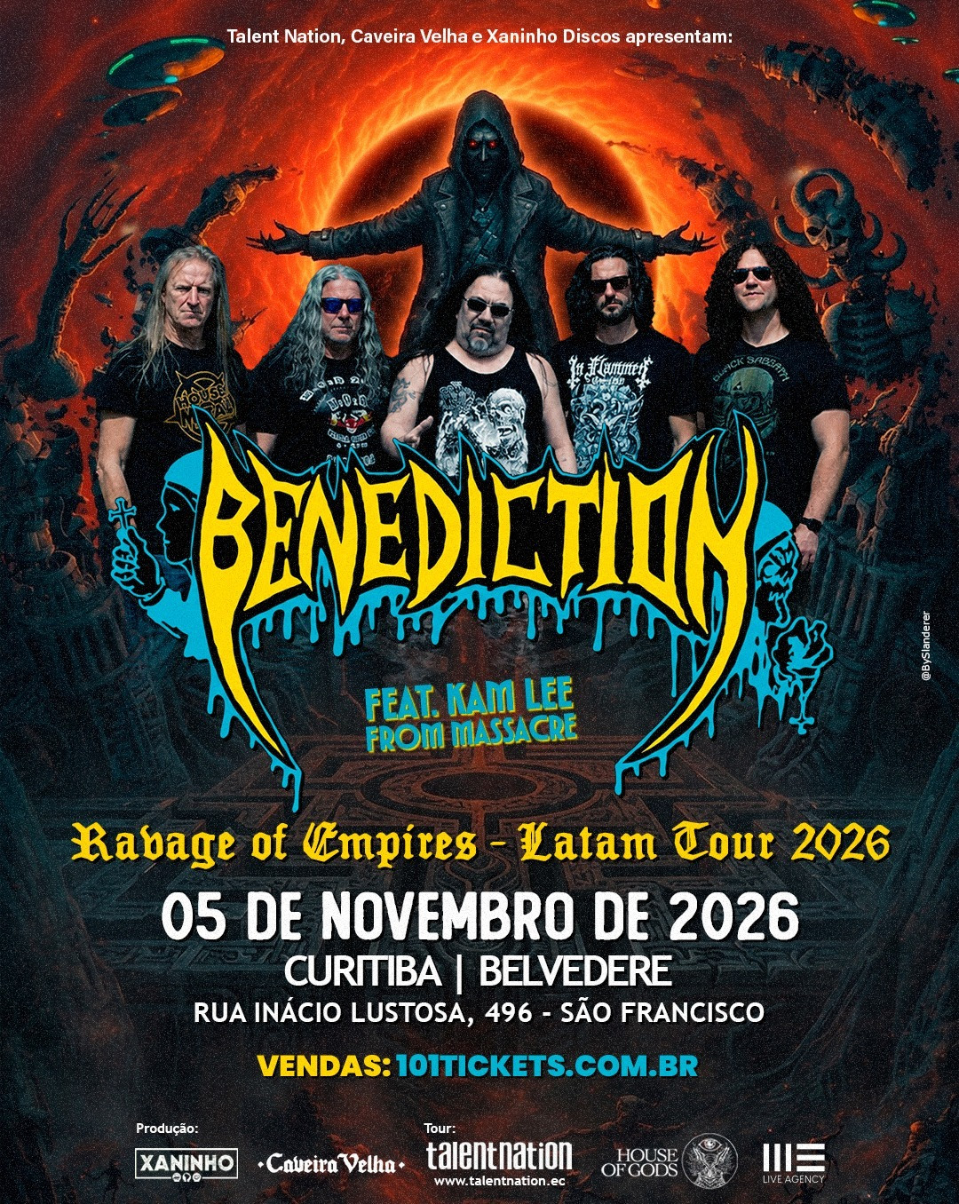 Benediction no Brasil com Kam Lee (Massacre)