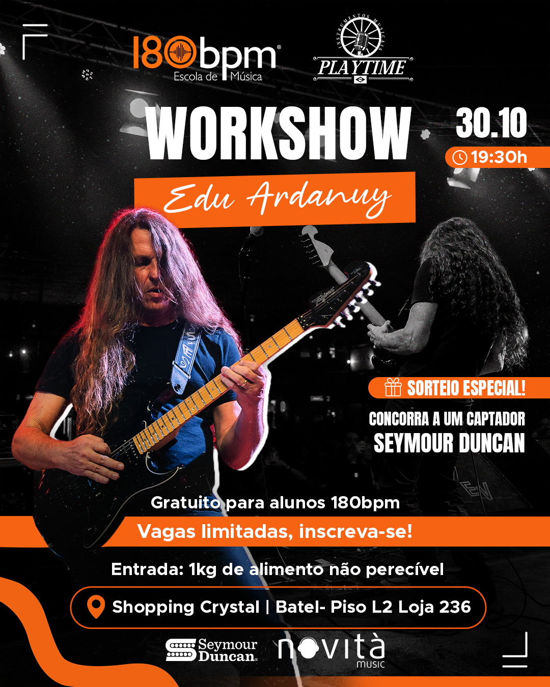 Escola 180bpm realiza workshow com Edu Ardanuy